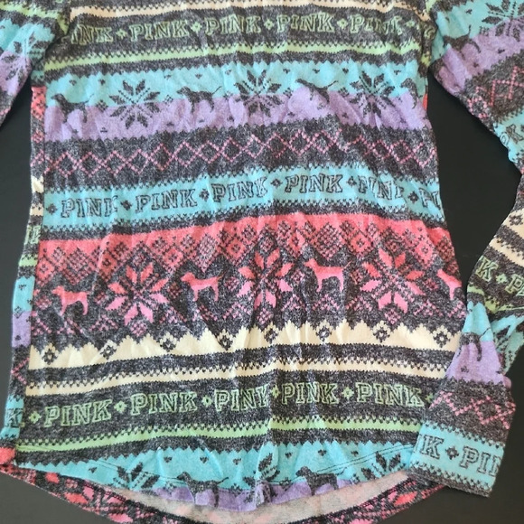 Victoria's Secret Multicolor Long Sleeve Tee - Picture 5 of 6